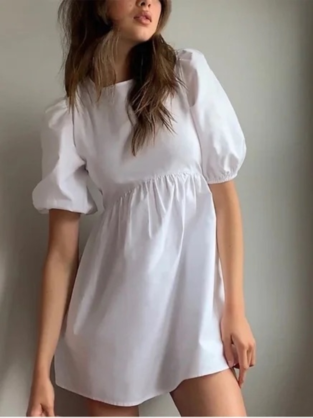 Aritzia Sunday Best Saida Cotton Poplin Mini Dress